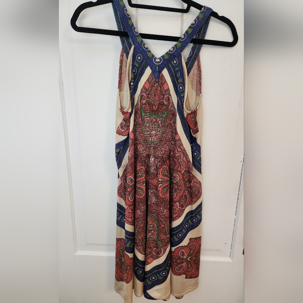 3/$25 Anthropologie Leifnotes Paisley Boho Swing Dress size XS